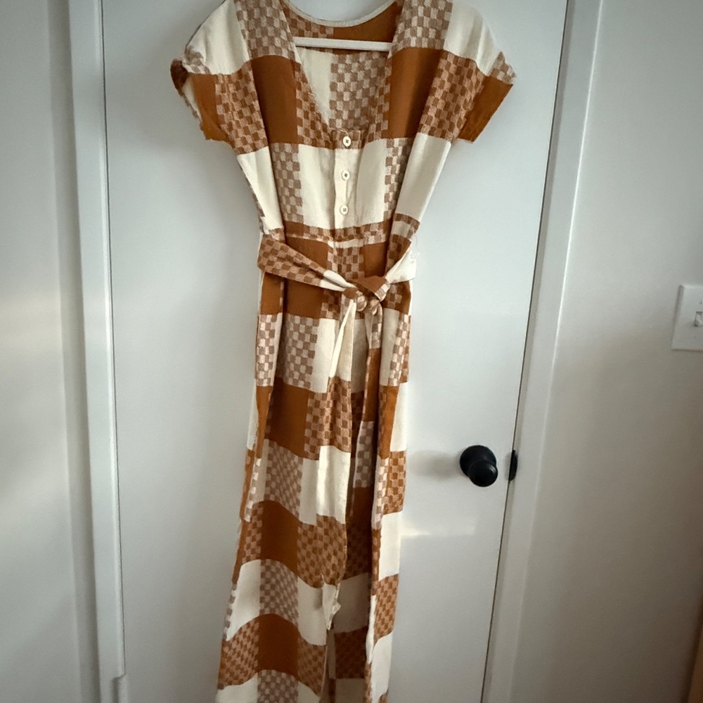 Ace & Jig jumpsuit in Clove textile